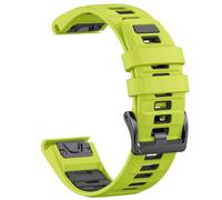 For QuickFit 26mm 22mm Two Tone Silicone Strap For Garmin Fenix E 8 7X 7 6 6X For Epix Pro Gen 2 51mm 47mm For Tactix Watch Band Accessories,green ink gray,26mm,For Fenix 8 51mm