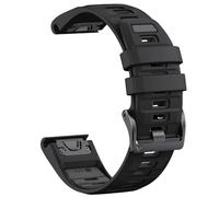 For QuickFit 26mm 22mm Two Tone Silicone Strap For Garmin Fenix E 8 7X 7 6 6X For Epix Pro Gen 2 51mm 47mm For Tactix Watch Band Accessories,Black dark gray,22mm,For Fenix 6 6Pro