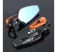 For R NINET NINE T Pair Motorcycle Rearview Mirrors Universal Scooter Bar Handlebar Mirror CNC Aluminum Viewing Adjustable
