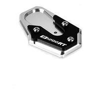 For R1200RT R 1200 RT 2014 2015 2016 2017 2018 Motorcycle Foot Side Stand Pad Plate Kickstand Enlarger Plate CNC Support Plate(Silver)