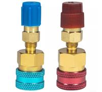 for r1234yf Quick Coupler Low Side Adapter R12 to R134A Hose Connector Solid Aluminium Auto HVAC Tool 2.76 Inch