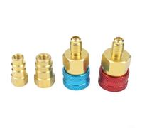 for r1234yf to R134A Adapter Hose Fitting Connector Solid Brass for Car Conditioner Gas Refill Kit Tool