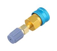 for r1234yf to R134A Low Side Quick Coupler - Solid Aluminum AC Adapter for Car Air Conditioning Hose Charging - Leak-Proof Fitting Connector Kit