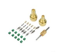 For R1234yf To R134a Quick Coupler High Low Side Ac Fitting Adapter Valve Core Set With Brass Design For Auto Ac System Maintenance And Reliable Leak Free Connection Solutions