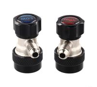 For R134a High Side Low Side Quick Coupler Adapter Pair for Automotive AC System For Evacuation and Recharge