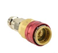 for R134A High Side Quick Coupler, Red Color, Brass Material, 17mm Inside Diameter