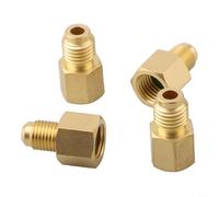 For R134A to R12 Adapter Set 12 Female to 14 Male Flare for Vacuum Pump Connections