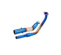 For R15, 4V, MT15 2017-2024, Universal Exhaust Muffler 51mm Titanium Alloy,Complete Motorcycle Exhaust System(TYPE-A)