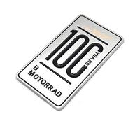 For R18 R9T R12 RnineT NINE T 9T S1000RR XR R M1000RR Motorcycle Accessories 100 Years Metal Badge Sticker Car