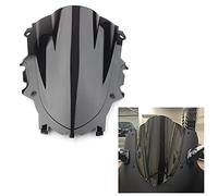 For R3 2019-2023 Motorcycle Windshield Windscreen For YZF-R3 2019 2020 2021 2022 2023 Double Bubble ABS Wind Deflector Deflector(Black)