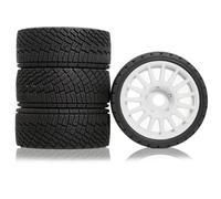 For Racing For KM WRC C3 For ARRMA 1/7 1/8 For Rally RC Car Tires On Road Tyres 17mm Hex Plastic Wheels Model Accessory Rc Car Model Accessories