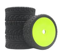 For Racing Tires For Hobao For Team For Losi Carson 1/8 Assembly | Plastic wheels with 100mm rubber tires deliver firm grip stable cornering for 1/8 on-road For buggy. RC Beadlock Tires