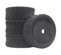 For Racing Tires For Hobao For Team For Losi Carson 1/8 Assembly | Plastic wheels with 100mm rubber tires deliver firm grip stable cornering for 1/8 on-road For buggy. RC Beadlock Tires