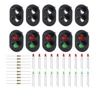 For Railway Signal Heads with 3mm LEDs Pack of 10 for HO or OO Scale Model Railroads Ideal for Realistic Displays