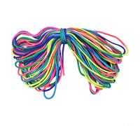 For Rainbow Colored Parachute Cord Essential Gear for Camping, Climbing, and Craft Projects (deep colorful)