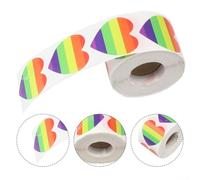 For Rainbow Heart Shaped Stickers 500pcs for Decorating and Celebrating Diversity and Love (02)