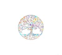 For Rainbow Reflective Tree Window Sticker Film for Glass Surfaces, Adds Privacy, Protects from Sunlight Fading, Suitable for Indoor and Outdoor Use