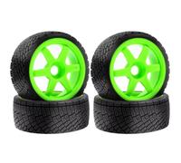 For Rally Tire Wheel Hub For ARRMA For KM WRC C3 1/7 1/8 Assembly | 4PCS 17mm hex tires for 1/7 1/8 scale cars deliver stable grip precise cornering on mixed surfaces. Tires