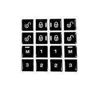 for Range for Rover for Sport for L494 for Vogue for L405 for Discovery 5 Black Button Cover Mode Car Stickers Tuning Door Lock Gear Shift Panel Trim