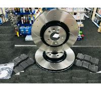 FOR RANGE ROVER VOGUE SPORT AUTOBIOGRAPHY FRONT DRILLED GROOVED BRAKE DISCS PADS