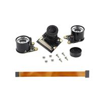 For Raspberr 5 Camera IR CUT Night Vision Adjustable Focu Camera Module 1080P OV5647 60 Degrees for RPI 5 Pi5 Zero(With Light)