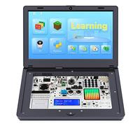 for Raspberry Pi 4 Laptop, Crowpi2 RPI Programming Learning Kit, STEM Coding Educational Electronic Kit for Beginner - Advanced Kit, Gray