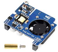 for Raspberry Pi 4B/3B+ PoE HAT Board with Cooling Fan, Power Over Ethernet HAT (D) 5V 2.5A DC Out Power Output,Support IEEE 802.3af PoE Network Standard, Compatible with Official Pi 4B/3B+ Case