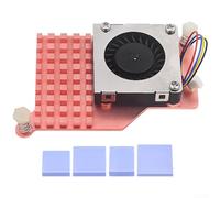 for Raspberry Pi 5 Active Cooler with Pure Copper Heatsink and for -Controlled 3007 Blower Fan, 1.09 CFM, 7800 RPM, Compact 63 x 43 mm The