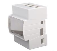 For Raspberry Pi ABS Protection Box, Designed for RPI 4B/Pi3B with Slide Lock and Wall Mount Capability for DIY Enthusiasts (Pi3B does not have a fan)