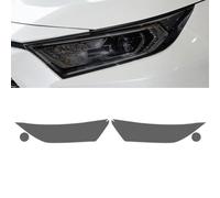 For RAV4 XA50 2019 2020 2021 2022，2 Pcs Car Headlight Protective Film Front Light Transparent Smoked Black TPU Sticker