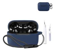 for Razer Hammerhead V3 X HyperSpeed Case Cover,NOUKAJU Earphone Protective Cover(with Carabiner + Lanyard + Cleaning Pen) Drop-Proof,Scratch-Proof,Case for Razer Hammerhead V3 X HyperSpeed(Blue)