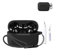for Razer Hammerhead V3 X HyperSpeed Case Cover,NOUKAJU Earphone Protective Cover(with Carabiner + Lanyard + Cleaning Pen) Drop-Proof,Scratch-Proof,Case for Razer Hammerhead V3 X HyperSpeed(Black)