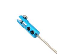 For RC Boat and Airplane Linkage Joint Clevis, Aluminum Tie Rod End for Reliable Steering Gear Functionality (Blue)