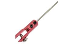 For RC Boat and Airplane Linkage Joint Clevis, Aluminum Tie Rod End for Reliable Steering Gear Functionality (Red )