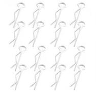 For RC Car Body Shell Clips Pin Buckle 1/10 1/12 1/16 for Traxxas Hsp Redcat Rc4wd Tamiya Axial scx10 D90 Hpi RC Car Parts Accs(Silvery 16Pcs)