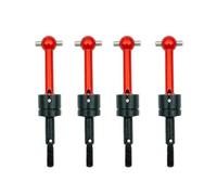 For RC Car CVD Metal Universal Drive Shaft for 1/10 Tamiya TT-01 TT01 TT-02 TT02 TA04 53792 RC Car Upgrade Parts(Red 4pcs)