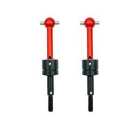 For RC Car CVD Metal Universal Drive Shaft for 1/10 Tamiya TT-01 TT01 TT-02 TT02 TA04 53792 RC Car Upgrade Parts(Red 2pcs)