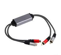 For Rca Audio Noise Cancelling Insulator Portable Devices Made of Aluminium Alloy with Braided Cable Silver Colour