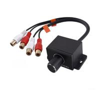 for rca for amplifier Level Controller Car Audio for bass Knob Dash Mount | Turn one for dial to fine-tune sub, speaker and amp output on the move, keeping for bass and balance exactly how you like it.