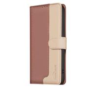 for Realme 12 Pro+ 5G Flip Case, Shockproof Wallet PU Leather Shock-Absorption Phone Case with Card Slots Stand Magnetic Scratchproof Protective Cover for Realme 12 Pro+ 5G brown