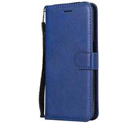 for Realme GT 6 Phone Case, Premium Folio Leather Shockproof Notebook Wallet Case with Kickstand Card Slots Magnetic Closure Soft TPU Bumper Flip Full Protective Skin Cover blue