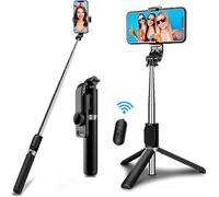 For Realme GT6 Selfie Stick Tripod, 3 in 1 Bluetooth Selfie Stick, Extendable and Selfie Stick with Detachable Wireless Remote