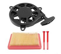 For Recoil Starter Assembly Compatible with For Honda GCV170 GCV200 HRN216 HRX217K6, Pull Start Replacement Part 28400-Z9V-014, Includes Filter and Oil for Mower