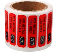 for Rectal Use Only Instructional Stickers: 500 Waterproof Warning Labels - Pharmacy & Personal Care Safety Decals (1.57 x 0.20 Inch)