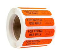 for Rectal Use Only Stickers - 500X Waterproof Prank Decals | Permanent Adhesive Sticker | Coated Paper + Laminating Film Water-Based Adhesive, White Graph Paper, Funny Joke Label, Prank Marker Label
