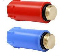 for Red Blue Pipe Fitting Kit for Hot Cold Water Lines for Red(2PCS) | Sealing ring included, prevents leaks effectively, ensures secure system integrity, various test conditions