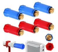 for Red Blue Pipe Fitting Kit for Hot Cold Water Lines for Red(6PCS) | Sealing ring included, prevents leaks effectively, ensures secure system integrity, various test conditions