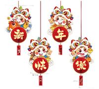 for Red Chinese New Year Horse Hanging Decoration 30cm for Red(C)