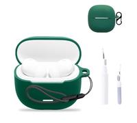 for Redmi Buds 8 Lite Case Cover,NOUKAJU Earphone Protective Cover(with Carabiner + Lanyard + Cleaning Pen) Drop-Proof,Scratch-Proof,Shock-Proof,Case for Redmi Buds 8 Lite(Green)