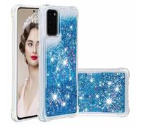 for Redmi Note 14 Pro 5G Case, Glitter Liquid Defender TPU Shockproof Bumper Protective Silicone Case for Girls Women Floating Bling Sparkle Quicksand Phone Skin Cover for Redmi Note 14 Pro 5G blue